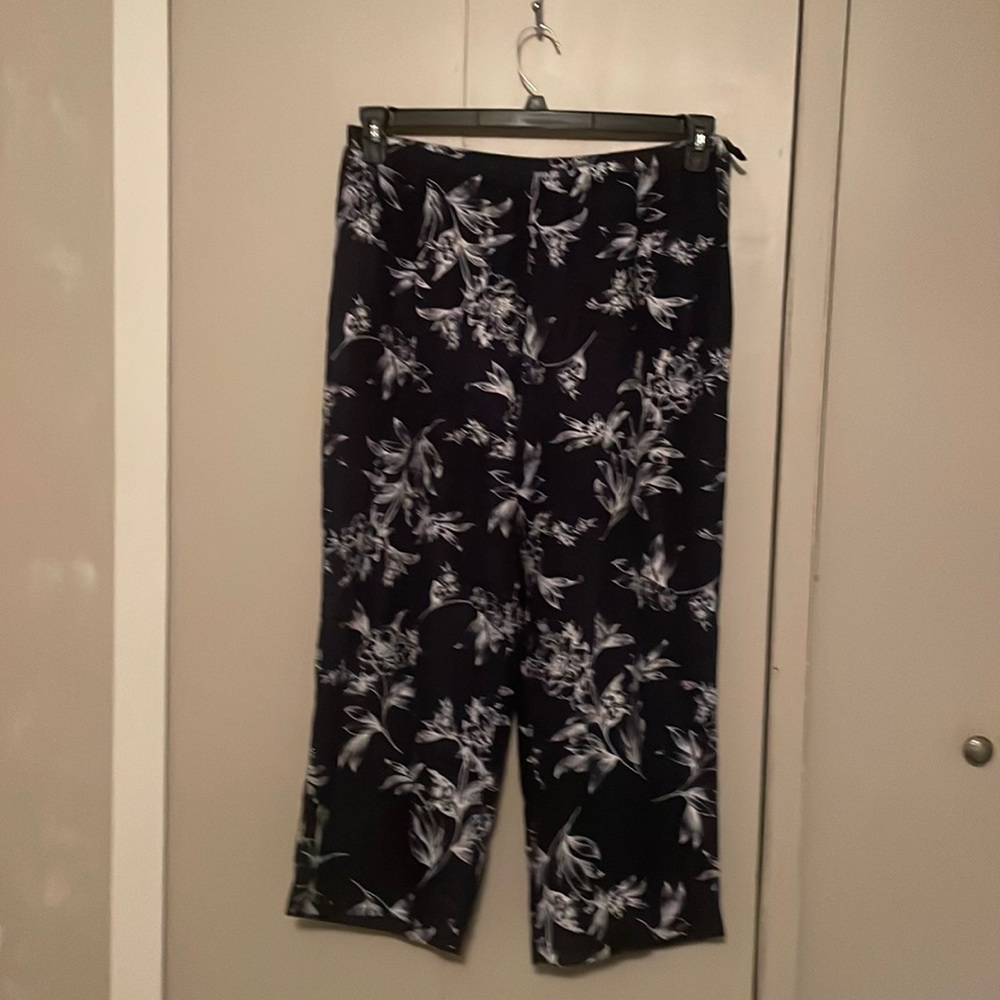 Linen Cropped Capri Sz 14